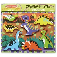 Melissa & Doug Chunky Puzzle - Dinosaurs 7pc