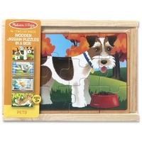 Melissa & Doug Jigsaw Puzzles in a Box - Pets