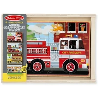 Melissa & Doug Jigsaw Puzzles in a Box - Vehicles