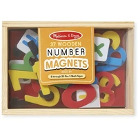 Melissa & Doug Magnetic Learning - 37 Wooden Number Magnets
