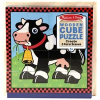 Melissa & Doug Cube Puzzle - Farm Animals 16pc