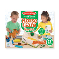 Melissa & Doug - Feed & Groom Horse Care Play Set