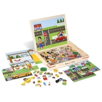 Melissa & Doug Magnetic Learning - Wooden Magnetic Picture Game