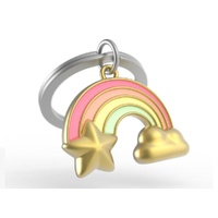 Metalmorphose Keychain - Rainbow Cloud with Star