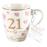 21st Birthday Sweet Heart Mug