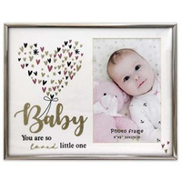 Baby Girl Glitter Photo Frame