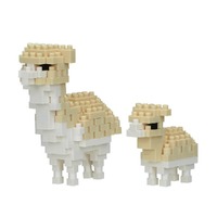 Nanoblock Animals - Alpaca And Baby