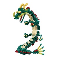 Nanoblock Animals - Deluxe Dragon Green