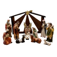 Religious Gifting Nativity Set & Stable - 11 Piece