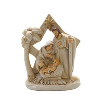 Religious Gifting Christmas Holy Family Mini Nativity Star - White