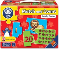 Orchard Toys Jigsaw Puzzle - Match and Count 20x 2pc