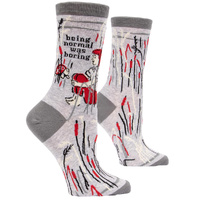 Blue Q Womens Crew Socks - Normal Was Boring
