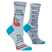 Blue Q Womens Crew Socks - One More Episode