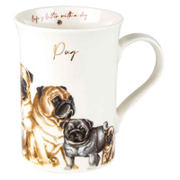 Muddy Paws - Pug Mug