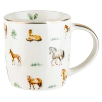 Farm Lane Mug - Horses