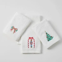 Pilbeam Christmas - Christmas Cheer Hand Towels (Assorted Set of 3)