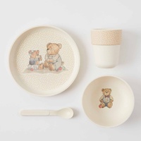Notting Hill Bear - Kids Bamboo 4pc Dinner Set 