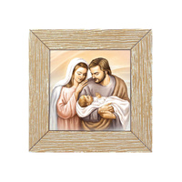 Wood Look Frame - Holy Family