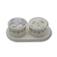 Noahs Ark Baby 1st Tooth And Curl Keepsake Set