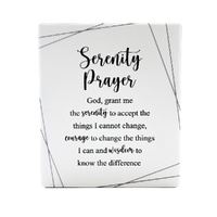 Infinity Message Plaque - Serenity Prayer