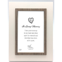 In Loving Memory Frame - White