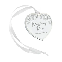 Wedding Day Heart Ornament