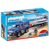 Playmobil City Action - Police Truck with Speedboat