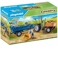 Playmobil 1.2.3 - Harvester Tractor with Trailer