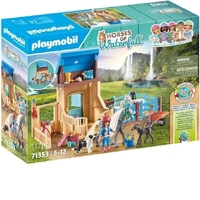 Playmobil Horses of Waterfall - Horse Stall with Amelia and Whisper