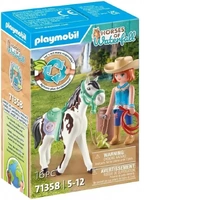 Playmobil Horses of Waterfall - Feeding Time with Ellie and Sawdust