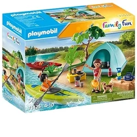 Playmobil Family Fun - Campsite with Campfire