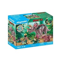 Playmobil Dinos - Triceratops Family