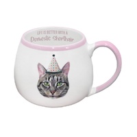 Painted Pet Mugs by Splosh - Domestic Shorthair