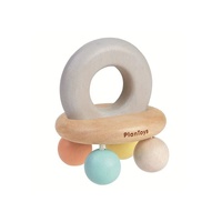 PlanToys Baby Toys - Bell Rattle - Pastel