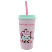 Pusheen Sips - Beaker & Straw
