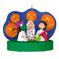 2026 Hallmark Keepsake Ornament - The Peanuts Gang 60th Anniversary Spooked Trick-or-Treaters with Light and Sound