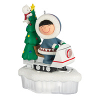2026 Hallmark Keepsake Ornament - Frosty Friends Tree Delivery with Light