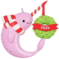 2024 Hallmark Keepsake Ornament - Great-Granddaughter Narwhal