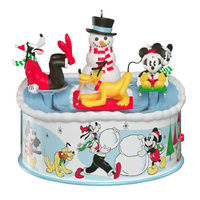 2026 Hallmark Keepsake Ornament - Disney Mickey & Friends Sledding Season Musical with Light and Motion