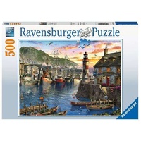 Ravensburger Puzzle 500pc - Sunrise At The Port