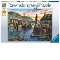 Ravensburger Puzzle 500pc - Sunrise At The Port