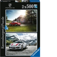 Ravensburger Puzzle 2x500pc - Porsche 356 & Porsche 911