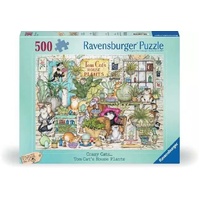 Ravensburger Puzzle 500pc - Crazy Cats Tom Cat's House Plants