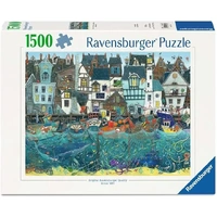 Ravensburger Puzzle 1500pc - A Bustling Fantasy Port
