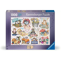 Ravensburger Puzzle 1000pc - Crazy Cats Calendar