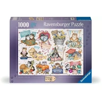 Ravensburger Puzzle 1000pc - Crazy Cats Calendar