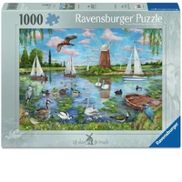 Ravensburger Puzzle 1000pc - Life Along the Broads