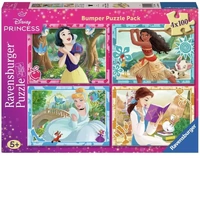 Ravensburger Puzzle 4x100pc - Disney Princess Bumper Pack