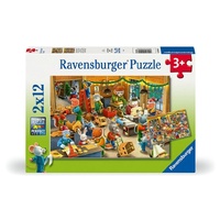 Ravensburger Puzzle 2x12pc - Christmas Toy Factory
