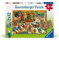 Ravensburger Puzzle 2x12pc - Christmas Toy Factory